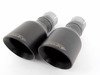 ES#2827552 - SSXAU435 - Cat-Back Exhaust System - Resonated - 2.76" stainless steel with dual GT100 black Cerakote tips - Milltek Sport - Audi