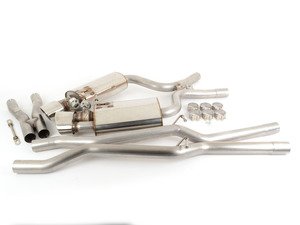 ES#2827299 - SSXAU116 - Cat-Back Exhaust System - Non-Resonated With Exhaust Valves - 2.36" stainless steel with dual oval polished tips - Milltek Sport - Audi