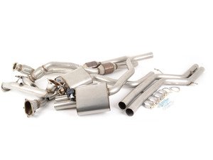ES#2827496 - SSXAU379 - Turbo-Back Exhaust system - Valvesonic Non-Resonated - (NO LONGER AVAILABLE) - 2.75" stainless steel, Hi-Flow sports cats, and retains stock exhaust tips - Milltek Sport - 