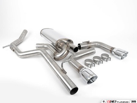 ES#2996917 - 15352KT - Performance Cat-Back Exhaust System  - 2.5" stainless steel with 3.5" polished dual exit single tips - Magnaflow - Audi