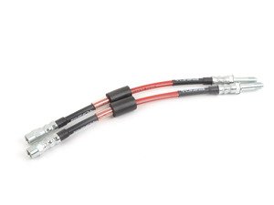 ES#3525102 - 002563ECS04 - Exact-Fit Stainless Steel Brake Lines - Rear - DOT-compliant kit to improve pedal feel in your vehicle. - ECS - BMW