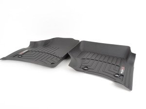 ES#2837573 - 440451 - Front FloorLiner - Black - Laser measured for perfect fitment and ultimate protection against moisture and debris - WeatherTech - Volkswagen Porsche