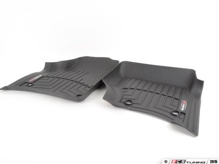 ES#2837573 - 440451 - Front FloorLiner - Black - Laser measured for perfect fitment and ultimate protection against moisture and debris - WeatherTech - Volkswagen Porsche