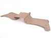ES#2837744 - 450452 - Rear FloorLiner - Tan - Laser measured for perfect fitment and ultimate protection against moisture and debris - WeatherTech - Volkswagen Porsche