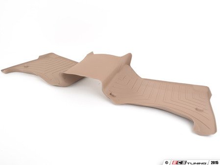 ES#2837744 - 450452 - Rear FloorLiner - Tan - Laser measured for perfect fitment and ultimate protection against moisture and debris - WeatherTech - Volkswagen Porsche