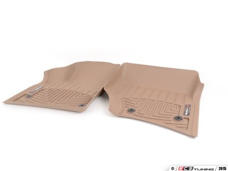 ES#2837805 - 452451 - Front FloorLiner - Tan - Laser measured for perfect fitment and ultimate protection against moisture and debris - WeatherTech - Porsche