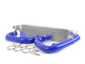 ES#2972459 - FMINTMK7BU - Twintercooler - Blue Hoses - Decrease heatsoak with this front mount intercooler - Forge - Volkswagen