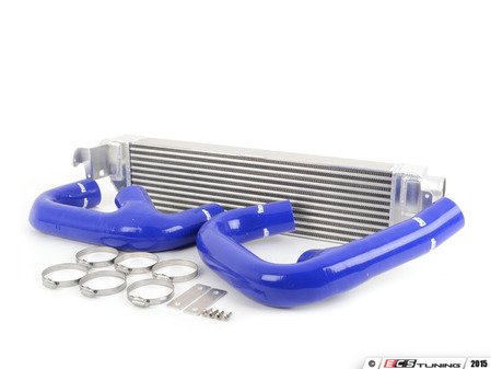 ES#2972459 - FMINTMK7BU - Twintercooler - Blue Hoses - Decrease heatsoak with this front mount intercooler - Forge - Volkswagen