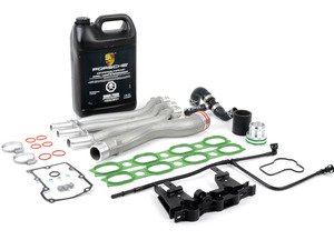 ES#2771560 - 94810605906KT5 - Cayenne Turbo Coolant Pipe Upgrade/Repair Kit - Everything you need to replace cracked or leaking coolant pipes - Assembled By ECS - Porsche