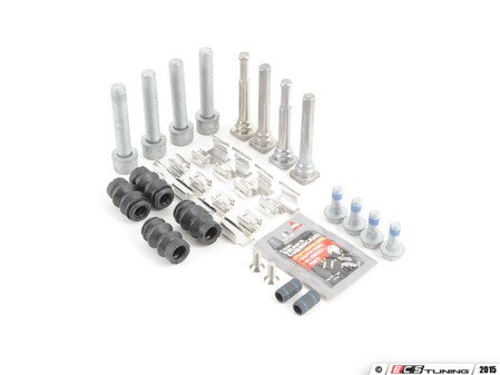 ES#2777353 - 5K0698451A2KT -  Rear Pad and Rotor installation kit - Everything you need for a rear pad and rotor service - Assembled By ECS - Volkswagen