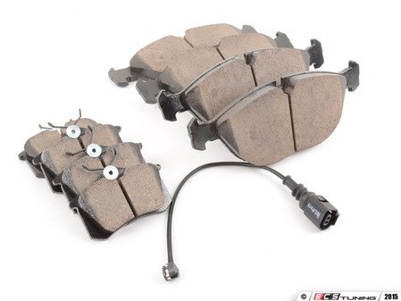 ES#2763610 - EUR682KT - Front & Rear Euro Ceramic Brake Pad Kit - Restore your stopping power with this complete pad kit for all four corners! - Akebono - Audi