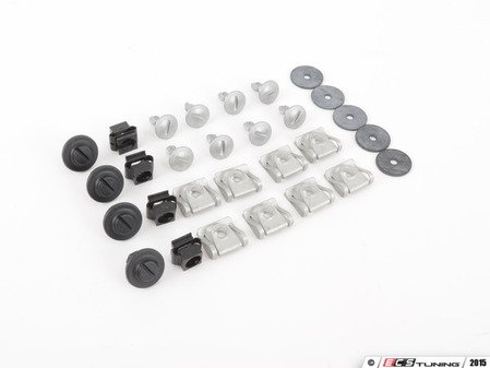 ES#2765460 - 8D0863821SKT3 - Front Belly Pan Installation Hardware Kit - Don't allow your belly pan to drag across the ground - Genuine Volkswagen Audi - Audi Volkswagen