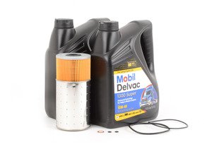 ES#2748881 - 0001802509KT - W123 & W126 Diesel Oil Change Kit 15w-40 - Everything you need to perform an engine oil service - Genuine Mercedes Benz - Mercedes Benz