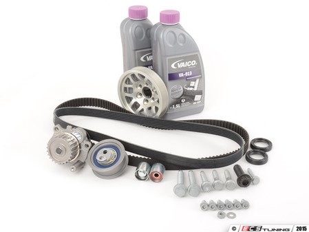 ES#1884417 - 06F198001WPK - Ultimate Plus Timing Belt Kit - Silver Pulley - Same as an Ultimate Timing Belt kit plus our silver ECS Quick Spool Underdrive Pulley - Assembled By ECS - Audi Volkswagen
