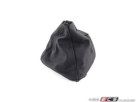 ES#46800 - 25111222755 - E39 Manual Shift Boot - Black Leather - Refresh the look of your interior - Genuine BMW - BMW