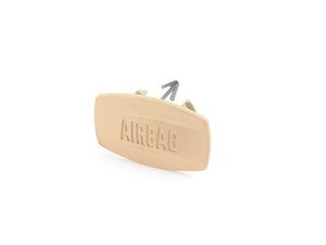 ES#98947 - 51417025685 - Side Airbag Cover Cap - Rear - Beige - Genuine BMW - BMW