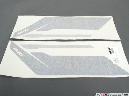 ES#2959984 - PM100334 - APR Sideburn Sticker - Black/Silver - Set of 2 APR side fender decals - APR - Audi Volkswagen