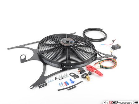 ES#4140297 - MMFS-E36-92K - Performance Aluminum Fan Shroud Kit - With NPT & Probe Sensor - Aluminum fan shroud with 16" slim electric fan, NPT & Probe sensor, and all necessary wiring! - Mishimoto - BMW