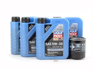 ES#2738744 - E21IN1KT - Liqui Moly Longtime High Tech Oil Change Kit - Everything you'll need to do an oil change, including Liqui-Moly high performance oil - Assembled By ECS - BMW