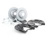 ES#205185 - MK5GTIRKTV2 - ECS Rear Big Brake Kit - Plain Rotors - 282mm Rotors, Caliper Carriers, and Dust Shields - Assembled By ECS - Volkswagen