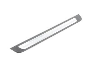 ES#451499 - 8K085337301C - Left Front Door Sill - Satin Black / Aluminum - Keep your interior looking clean, replace your scuffed door sills - Genuine Volkswagen Audi - Audi
