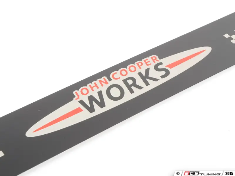 Genuine MINI - 51477406651 - JCW Black Metal Door Entry Strip 