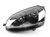 ES#1892028 - 1EG247007-871 - European Halogen Headlight Set - Blackout  - (NO LONGER AVAILABLE) - Plug and play blackout housings offer improved daytime aesthetics and improved nighttime visibility - Hella - 