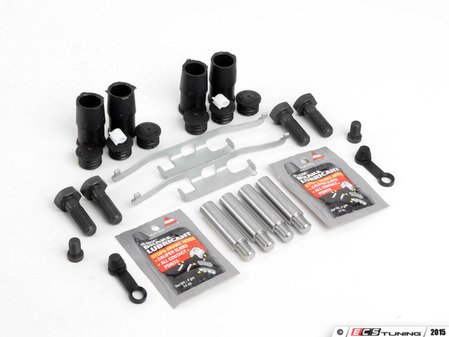 ES#2627395 - 34111157041KT2 - Rear Pad And Rotor Installation Kit - Includes everything to install new rear brakes including guide bolts and bushings - Assembled By ECS - BMW