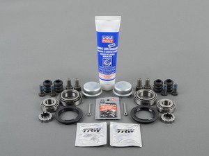 ES#2778100 - 357615601BKT12 - Rear Pad and Rotor Installation Kit - Everything you need to service your rear brakes - Assembled By ECS - Volkswagen