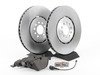 ES#2763754 - 8N0615302BKT - Front Brake Service Kit - Featuring genuine ECS rotors and Akebono pads - Assembled By ECS - Audi