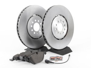 ES#2763754 - 8N0615302BKT - Front Brake Service Kit - Featuring genuine ECS rotors and Akebono pads - Assembled By ECS - Audi
