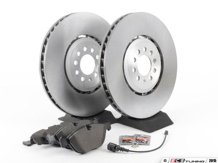 ES#2763754 - 8N0615302BKT - Front Brake Service Kit - Featuring genuine ECS rotors and Akebono pads - Assembled By ECS - Audi