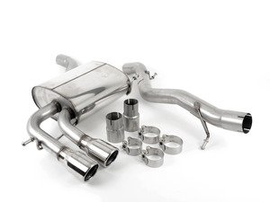 ES#2828101 - SSXVW046 - Cat-Back Exhaust System - Non-Resonated - 2.75" stainless steel with twin 76.2mm polished tips - Milltek Sport - Audi