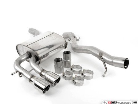 ES#2828101 - SSXVW046 - Cat-Back Exhaust System - Non-Resonated - 2.75" stainless steel with twin 76.2mm polished tips - Milltek Sport - Audi