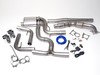ES#2918649 - 003358ECS01-01KT - MK6 GTI 2.0T 3.0" Valved Turbo Back Exhaust System - Chrome, Swivel Tips - ECS evolutionary design and manufacturing, blending with raw emotion, desire and passion, creating a truly unique driving experience - ECS - 