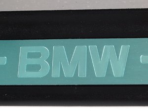 ES#124505 - 51478219213 - Door Sill With "BMW" Insignia - Brushed Aluminum - Left (Driver Side) - Located along the base of the rocker moulding - Genuine BMW - BMW