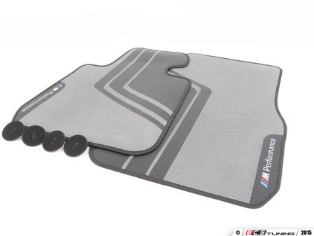 ES#2817881 - 51472407303 - M Performance Carpeted Floor Mats - Front - Textile floor mats with M Performance logo - Genuine BMW M Performance - BMW