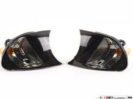 ES#2808244 - 4441512PXAES - Crystal Smoke Corner Assembly - Pair - Direct replacements for the stock amber corner lights - Depo - BMW