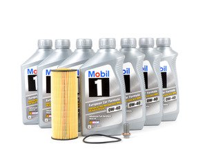 ES#2718564 - 1041800109KT5 - Genuine Oil Service Kit (0w-40) - Includes Genuine Mobil 1, and Genuine Oil Fiter - Genuine Mercedes Benz - Mercedes Benz