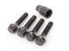 ES#2960667 - 003901ecs47BM - Conical Seat Locking Wheel Bolt Kit - Black zinc coated wheel lock bolts for extra security on your wheels. M12x1.5x47mm - ECS - BMW MINI