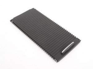ES#1739589 - 20468076079051 - Sliding Cup Holder Cover - Black - Roller blind for the center console cup holders - Genuine Mercedes Benz - Mercedes Benz