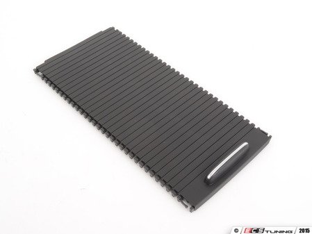 ES#1739589 - 20468076079051 - Sliding Cup Holder Cover - Black - Roller blind for the center console cup holders - Genuine Mercedes Benz - Mercedes Benz