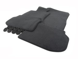 ES#2080310 - 51477220428 - F10 Floor Mat Set - Anthracite Velour - Complete set of four floor mats - Genuine BMW - BMW