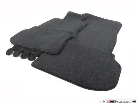 ES#2080310 - 51477220428 - F10 Floor Mat Set - Anthracite Velour - Complete set of four floor mats - Genuine BMW - BMW