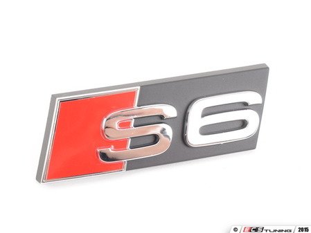 ES#391520 - 4F0853736F2ZZ - S6 Grille Badge - Front - (NO LONGER AVAILABLE) - Replace your worn out badge with this S6 replacement - Genuine Volkswagen Audi - 