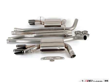 ES#2960292 - 14540BLK - RSC Cat-Back Exhaust System - (NO LONGER AVAILABLE) - 2.5" Stainless steel with quad 3" black tips - Corsa - 
