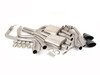ES#2827370 - SSXAU240 - Cat-Back Exhaust System - Non-Resonated - 2.37" stainless steel with dual black Cerakote oval tips - Milltek Sport - Audi