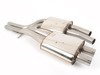 ES#2827370 - SSXAU240 - Cat-Back Exhaust System - Non-Resonated - 2.37" stainless steel with dual black Cerakote oval tips - Milltek Sport - Audi