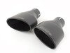 ES#2827370 - SSXAU240 - Cat-Back Exhaust System - Non-Resonated - 2.37" stainless steel with dual black Cerakote oval tips - Milltek Sport - Audi