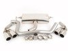 ES#2827320 - SSXAU144 - Cat-Back Exhaust System - Resonated - (NO LONGER AVAILABLE) - 2.75" stainless steel with quad 90mm polished tips - Milltek Sport - 